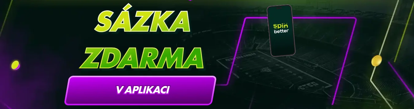 SpinBetter free bet v mobilní aplikaci - sázka zdarma