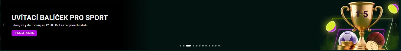 Sportovní uvítací balíček SpinBetter pro sázkaře